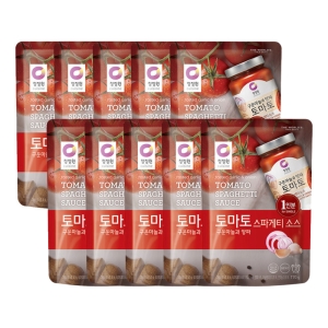 청정원 구운마늘과 양파 토마토 스파게티 소스 170g (10개)_이미지