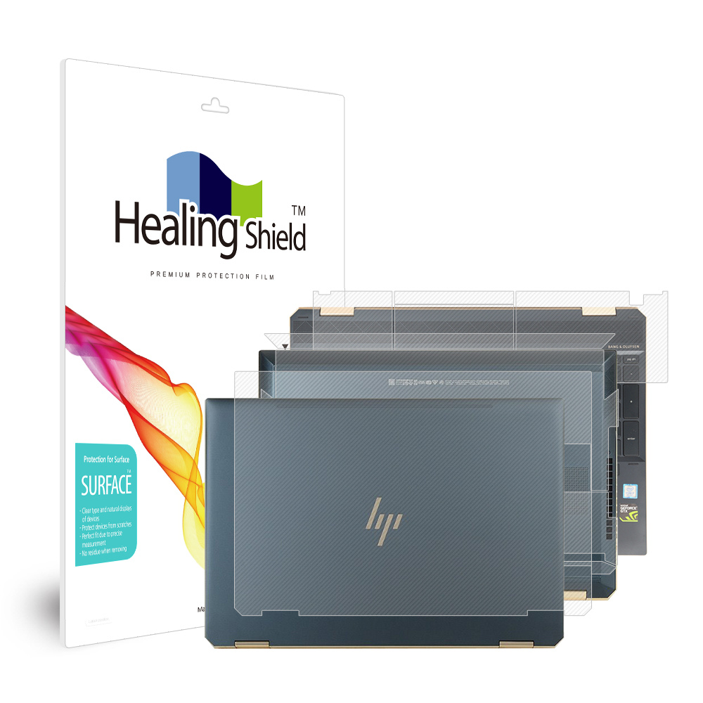 폰트리 힐링쉴드 HP 스펙터 x360 15-df1019TX 무광 외부보호필름 3종 세트_이미지