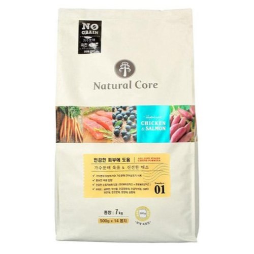네츄럴코어 치킨&연어 7kg (3개)_이미지