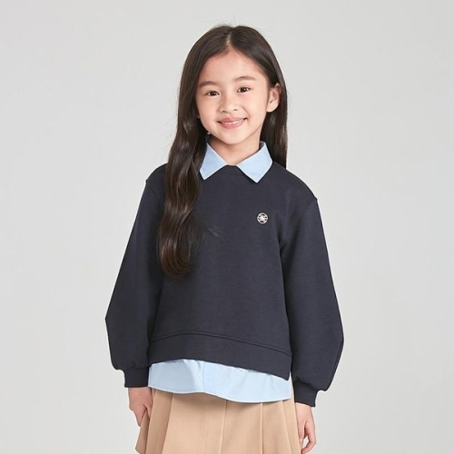 LF 닥스 리틀 리틀 셔츠 믹스 맨투맨 DTF12TM58M_NV