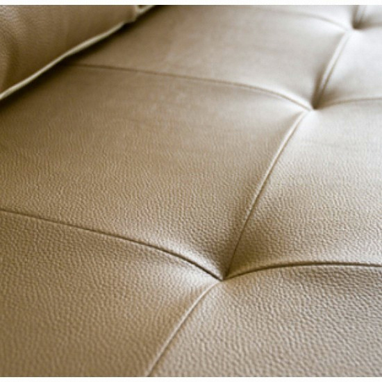 아로미가구 엘라스틱 A타입 천연라텍스탑 가죽소파 3인용 (스툴포함)_이미지