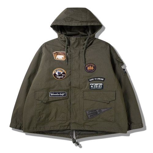 JEEP 여성 빈티지 와펜 야상점퍼 JP4JPF130_이미지