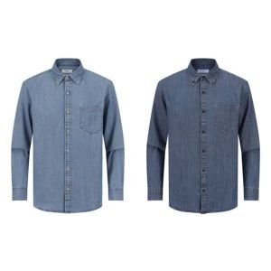 신성통상 에디션 남성 겨울 버튼다운 샴브레이 데님 셔츠 NNF4WC1623 2종