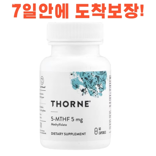 쏜리서치 엽산 5-MTHF 5mg 60캡슐 (1개)