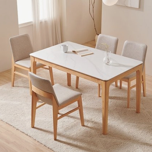 디아망 통세라믹 원목 식탁 1400