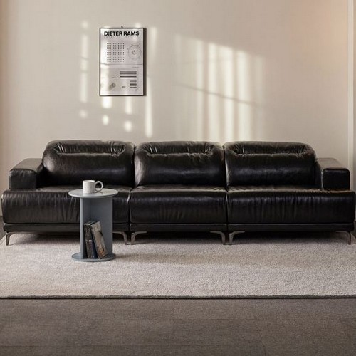 휴도 취향의 동백 모듈형 헤드틸팅 가죽 소파 4인용 (스툴별도)