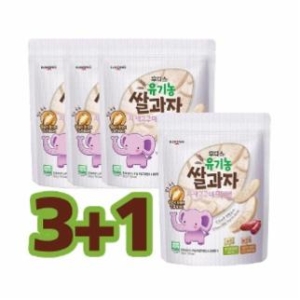 아이얌 유기농 쌀과자 자색고구마 떡뻥 30g (4개)_이미지