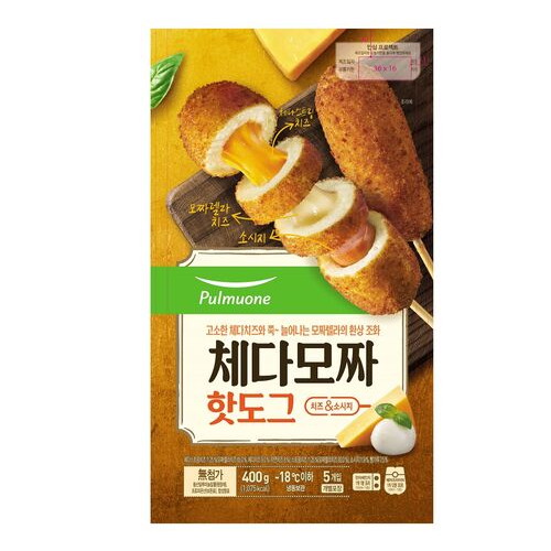 체다모짜 핫도그 5개입 400g