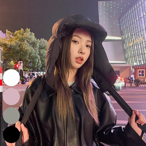  빅사이즈사랑해요 J885L401 포인트페이크패딩후드 DK