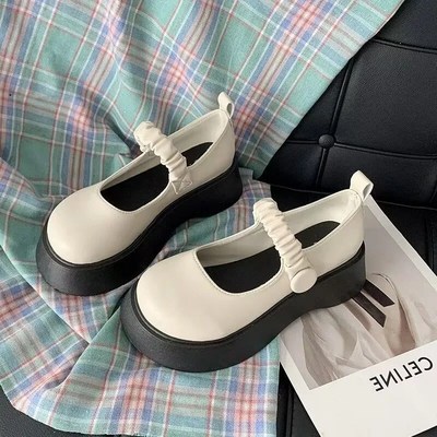 문라이트 205-280 빅사이즈 여성 여름 송편 통굽 로퍼 캐주얼구두 3-5cm 0537 205 블랙_이미지