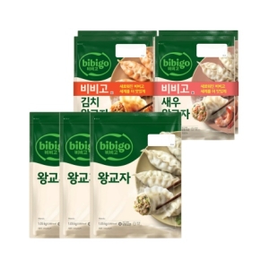 왕교자 1.05kg 3개 + 김치왕교자 420g 2개 + 새우왕교자 315g 2개