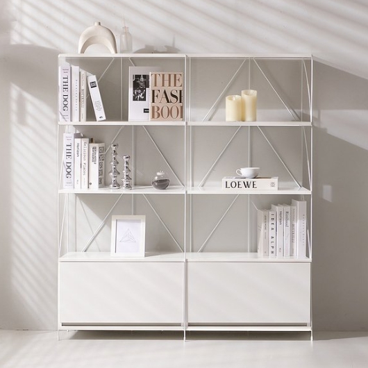 필웰 ST1866 스틸프레임 수납 5단 선반장 1200_이미지