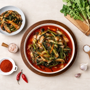 얼갈이 열무김치 5kg 전라도 보성엔 녹차 별미 김치 / 국내산 100% / 제조 / HACCP 인증