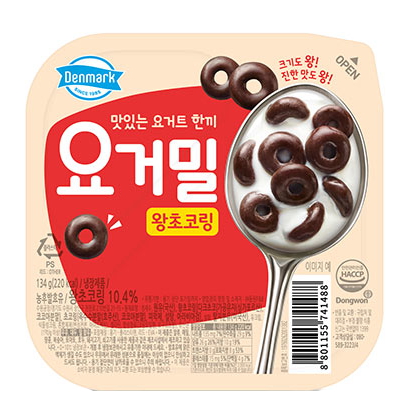 동원F&B 덴마크 요거밀 왕초코링 134g (12개)