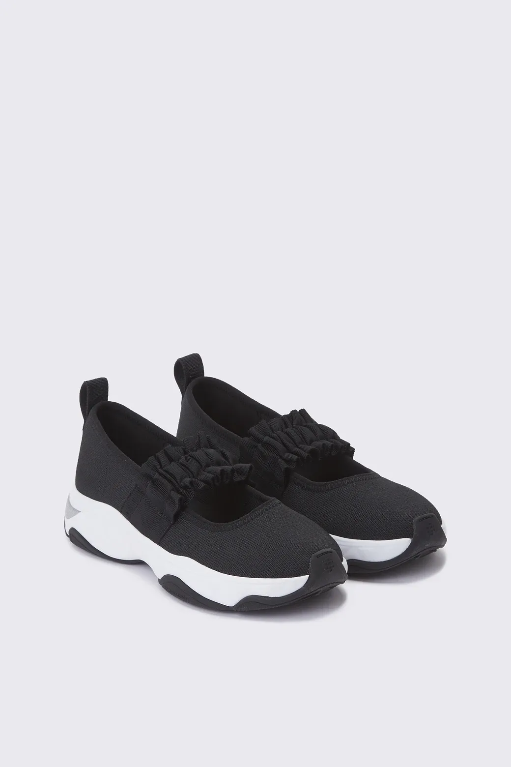 슈콤마보니 Mary Jane Knit Sneakers Black DQ4DA26503BLK-J
