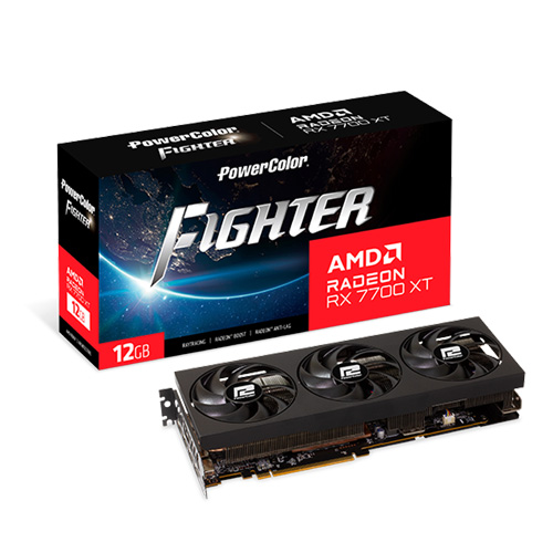 PowerColor 라데온 RX 7700 XT Fighter D6 12GB