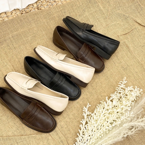 브룸 데일리 평범 여성 플랫 슈즈 RJ-P000BSNI