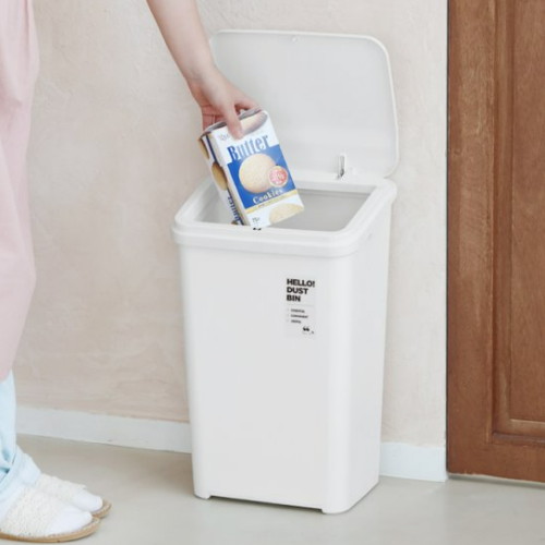 네이쳐리빙 부드럽게 열리는 원터치 휴지통 20L