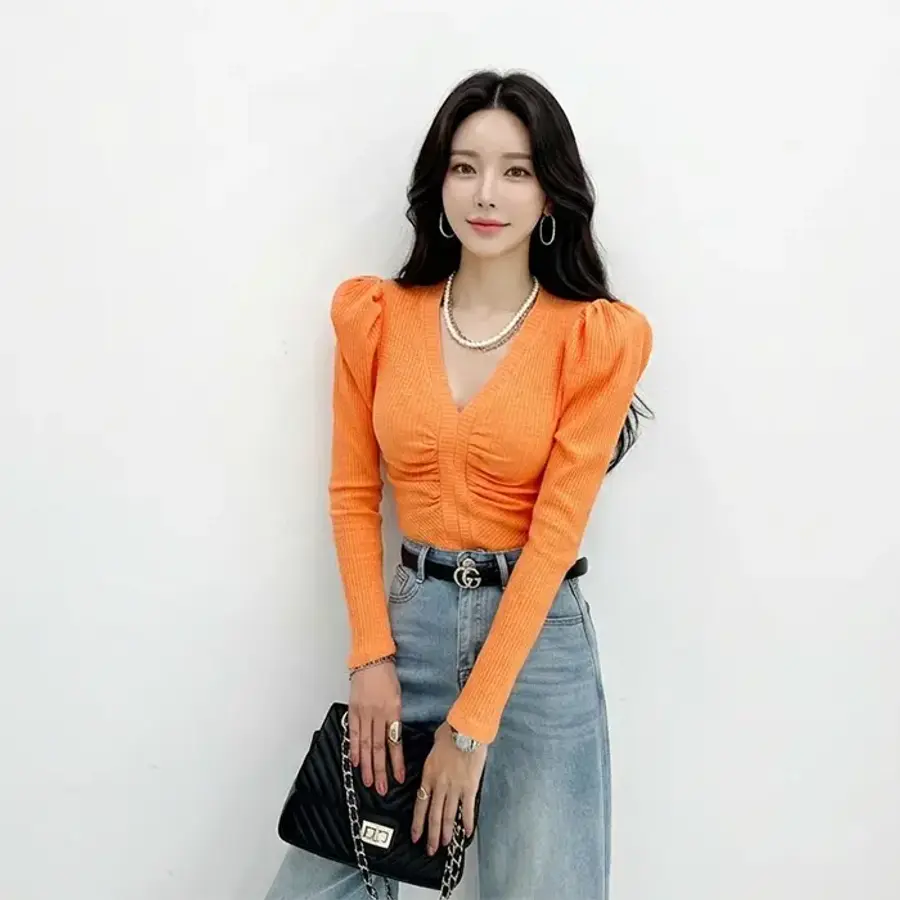 금찌 론지 셔링 티 ST8117T_이미지
