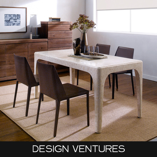 디자인벤처스 모자이크 밀란 식탁 1600 (소프트쉘의자4개)