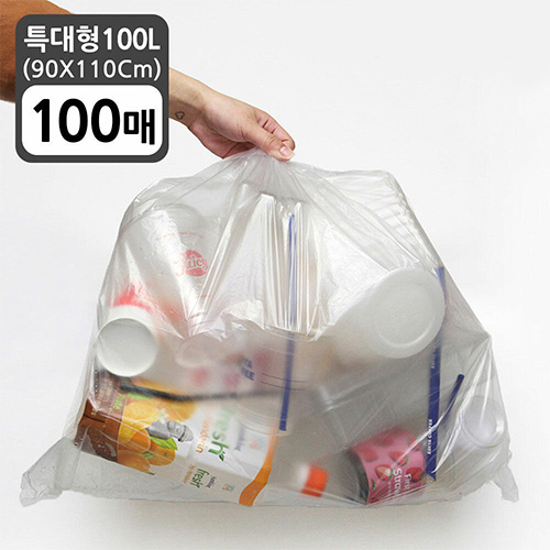 가쯔 분리수거함 쓰레기통 비닐봉투 100L (100매)_이미지