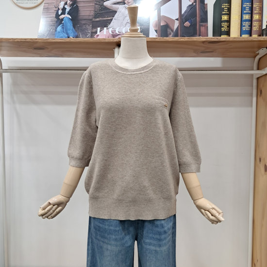 레코브 5부소매니트LC61F3KN510CBE_이미지