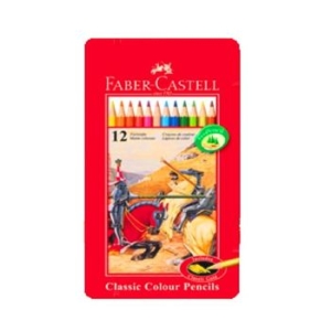 파버카스텔 일반 유성색연필  12색-틴케이스-115844