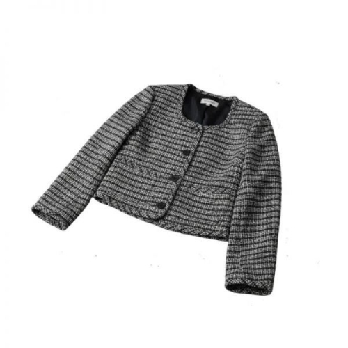 띠어리 U-NECK CARDIGAN IN STRIPED TWEED P1004106 W9O U넥 스트라이프 트위드 가디건_이미지
