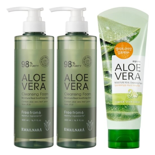 알로에 베라 클렌징 폼 500ml 2개 + 150ml