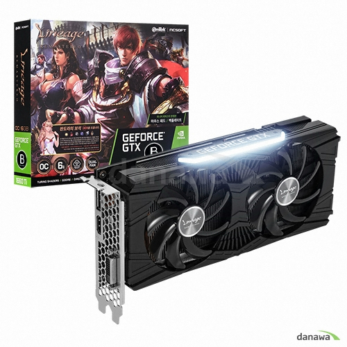 이엠텍 지포스 GTX 1660 Ti STORM X Dual OC D6 6GB 리니지 리마스터