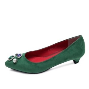아미 k et muse Jewel point suede pumps_KM24s013