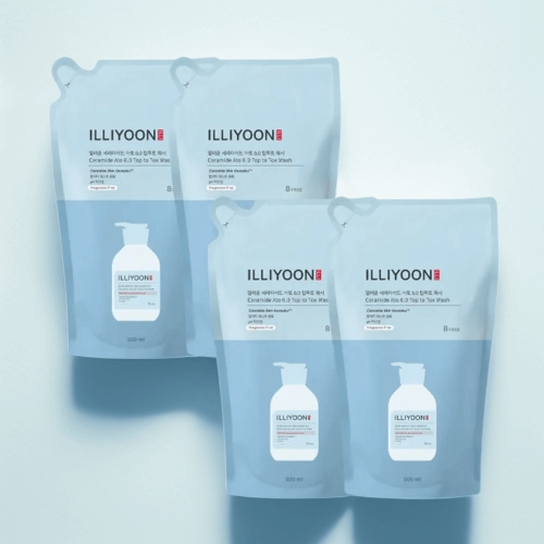 일리윤 세라마이드 아토6.0 탑투토 워시 리필 500ml (4개)_이미지