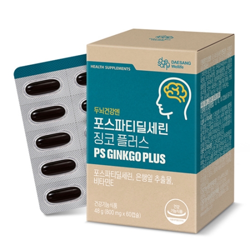 대상웰라이프 포스파티딜세린 징코 플러스 800mg 60캡슐
