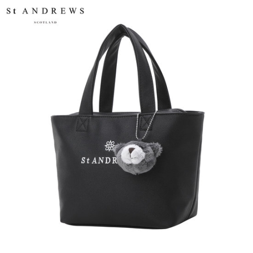 세인트앤드류스 공용 테디베어 키링 로고 미니백 831E1BGA03_BK