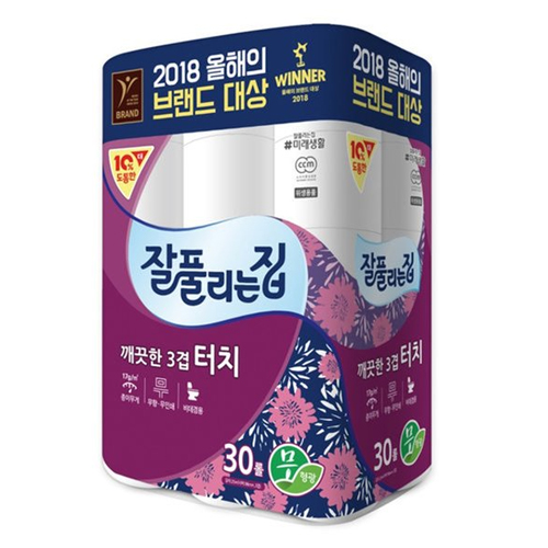 잘풀리는집 터치 25m (30롤) (3팩)_이미지