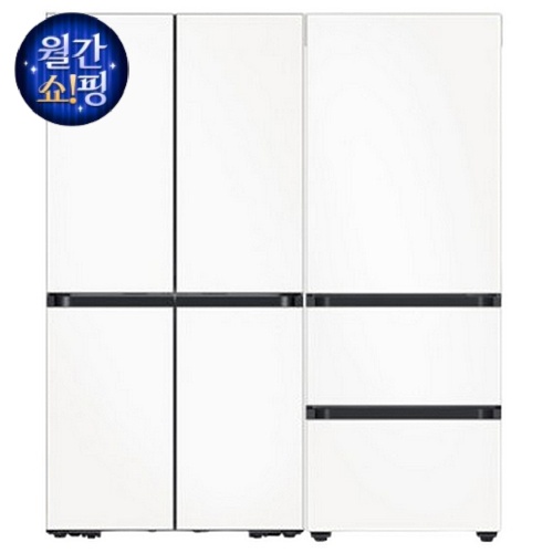 삼성전자 비스포크 키친핏 Max RM70F64R1X + 키친핏 새틴 RQ33DB74D2AP (화이트)이미지입니다. 누르면 해당 게시물로 새창이동합니다.
