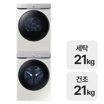 삼성전자 그랑데 AI WF21DG6650BE + DV21DG8600BE