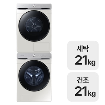 삼성전자 그랑데 AI <b>WF</b>21DG6650BE + DV21DG8600BE