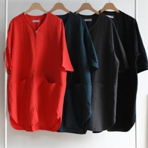 빅사이즈사랑해요 E278L106 센스썸머지퍼마사파리 IR S7052658_이미지