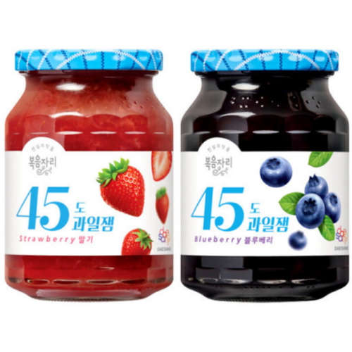 복음자리 45도 딸기잼 350g+블루베리잼 350g