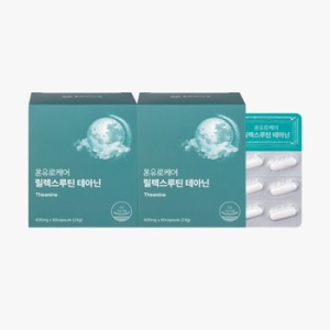 온유바이오 온유로케어 릴렉스루틴 테아닌 400mg 60캡슐 (2개)