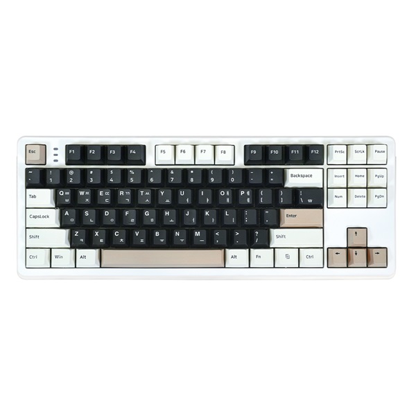 QSENN Q87 PBT 유무선 기계식 크림치즈 (저소음 바다소금축)