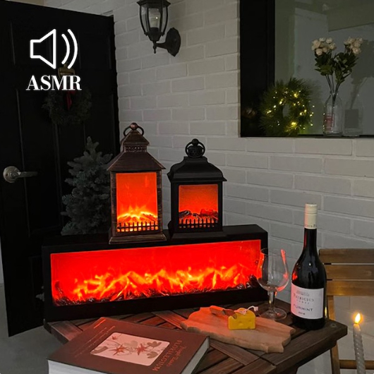레나에너지 LED 벽난로 불멍 ASMR 모닥불 무드등 벽난로형_이미지