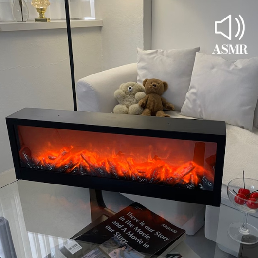 LED 벽난로 불멍 ASMR 모닥불 무드등 벽난로형