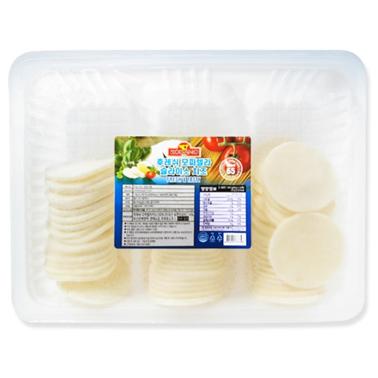 조흥 코다노 후레쉬 모짜렐라 슬라이스 치즈 1kg (1개)