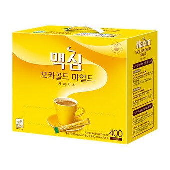 동서식품 맥심 모카골드 마일드 <b>커피</b>믹스 스틱 400개입