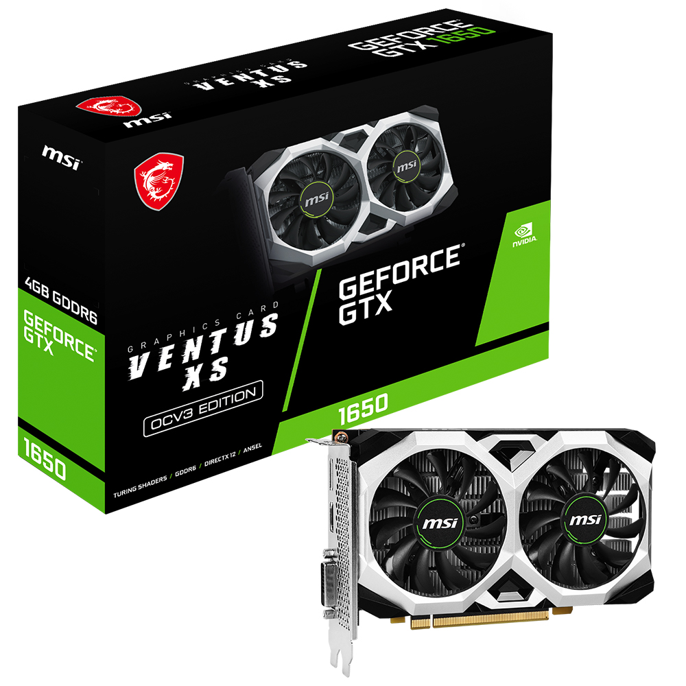 MSI 지포스 GTX 1650 벤투스 XS OC V3 D6 4GB