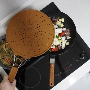 맥스 기름튐방지 실리콘덮개 30CM 후라이팬뚜껑 냄비커버 기름방지 후라이팬덮개_이미지