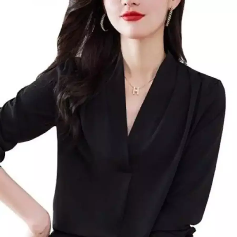 오피스룩 신입사원 커리어우먼 블라우스 쉬폰 정장_19642428_667501_이미지