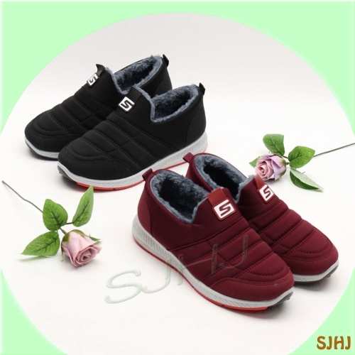 행텐 GLAM216 듀오 여성 털 방한화 /블랙/와인/가볍고 편한 겨울 털 슬립온/세련된 디자인/겨울 활동/외출/눈